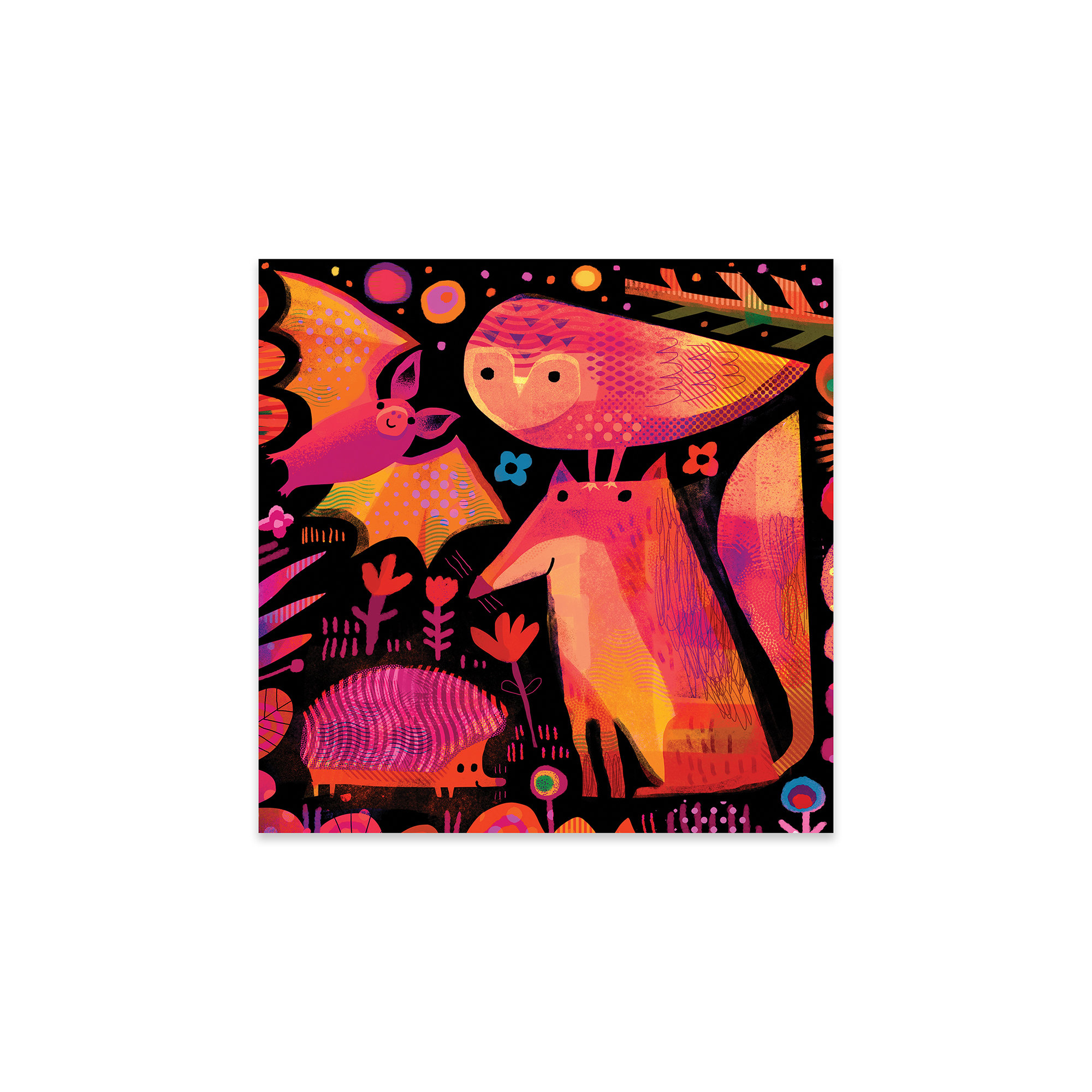 Redwood Rover Nocturnal Animals On Plastic / Acrylic by Gareth Lucas